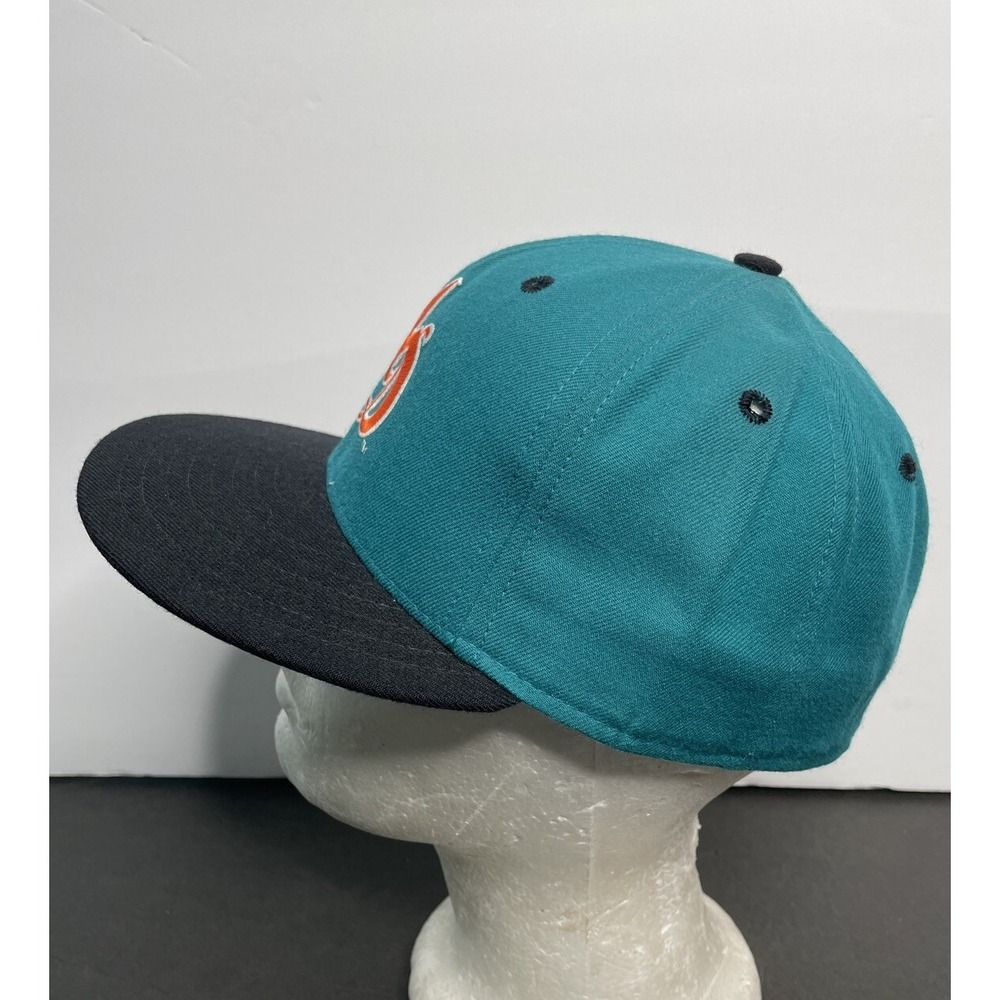 NWT Vintage New Era Miami Dolphins MD 5950 Hat 100% Wool Size‎ 6 7/8 Made In USA - Picture 2 of 11